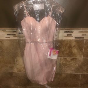 Blush Satin W/ beading by Madeline Gardner Morilee